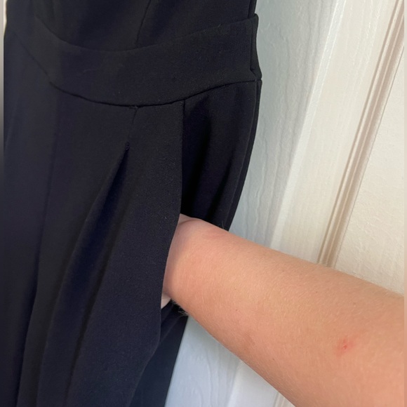 Express Black Strapless Sweetheart Neck Jumpsuit - Picture 5 of 12